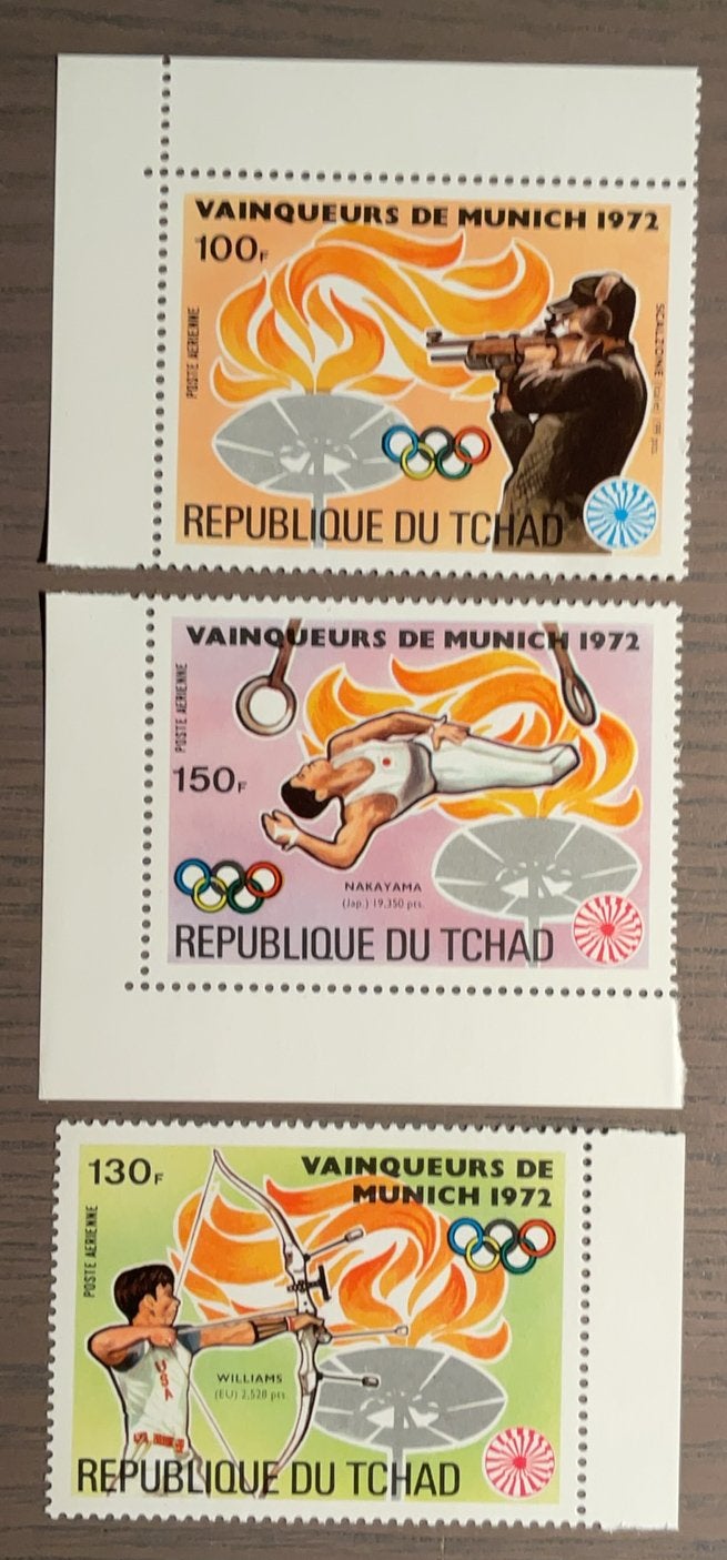 Tsjaad - Olympische spelen München, Postzegels en Munten, Ophalen of Verzenden, Overige landen, Postfris