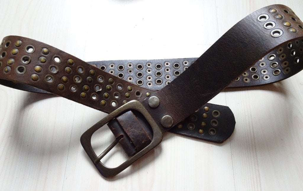 LEREN RIEM VAN COWBOYS BELT 85 CM, COWBOYS BELT, 80 tot 90 cm, Echt leder, Tailleriem