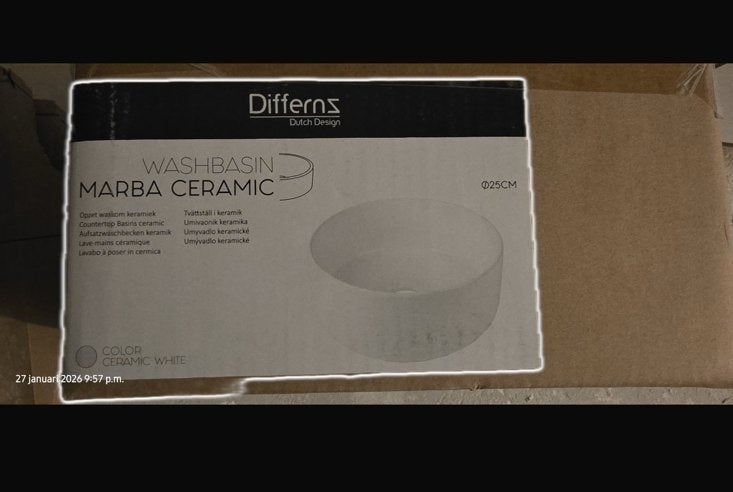 Waskom 25cm defferenz, Ophalen, Nieuw, 60 Hz of minder, IPS
