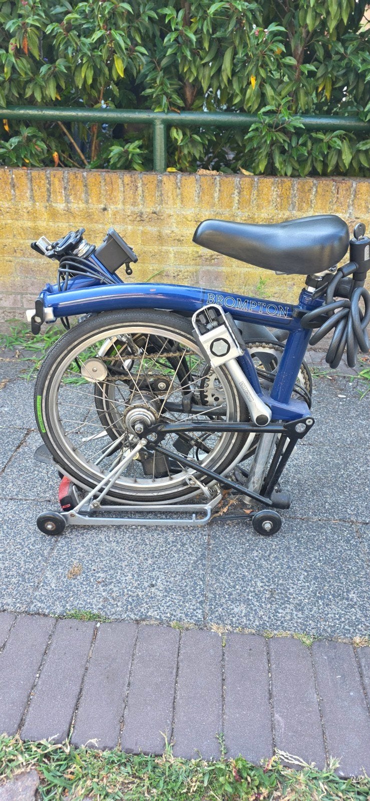 Brompton vouwfiets - 3 versnellingen, achterrek, dynamo, Ophalen, Gebruikt, Brompton, 16 tot 18 inch