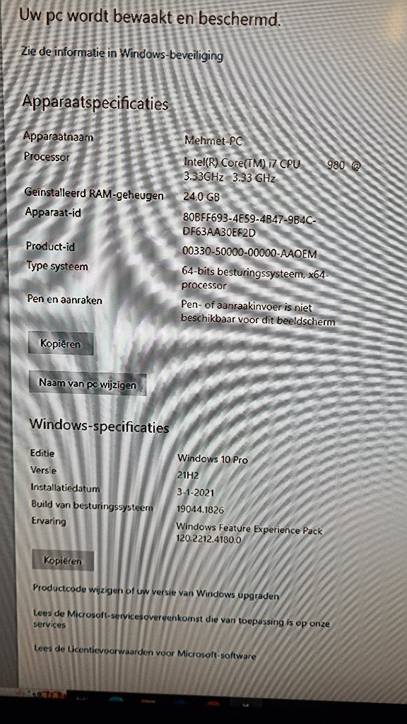 I7 980 gtx 750ti ssd 24gb ram, MSI, 32 GB, Zo goed als nieuw, Gaming