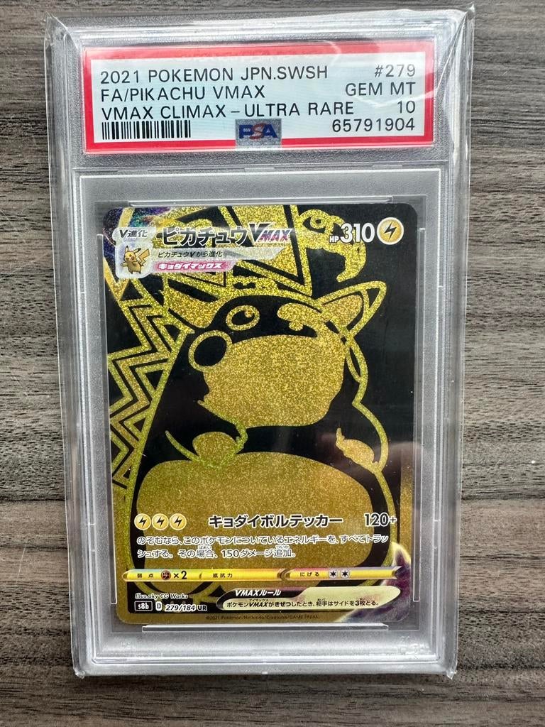 PSA 10 Pikachu VMAX #279  (s8b) Ultra Rare, Ophalen of Verzenden, Nieuw