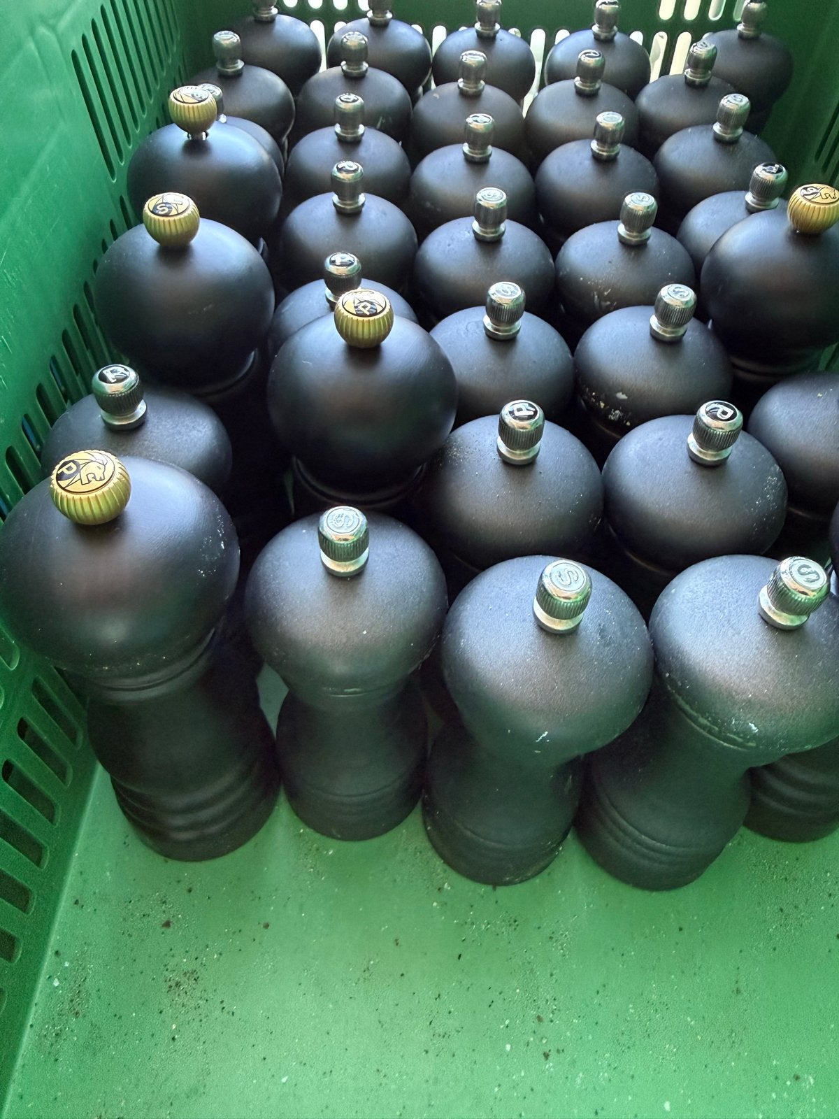 Zwarte pepermolens - Set van 30, Ophalen, Hout, Zwart, Overige merken