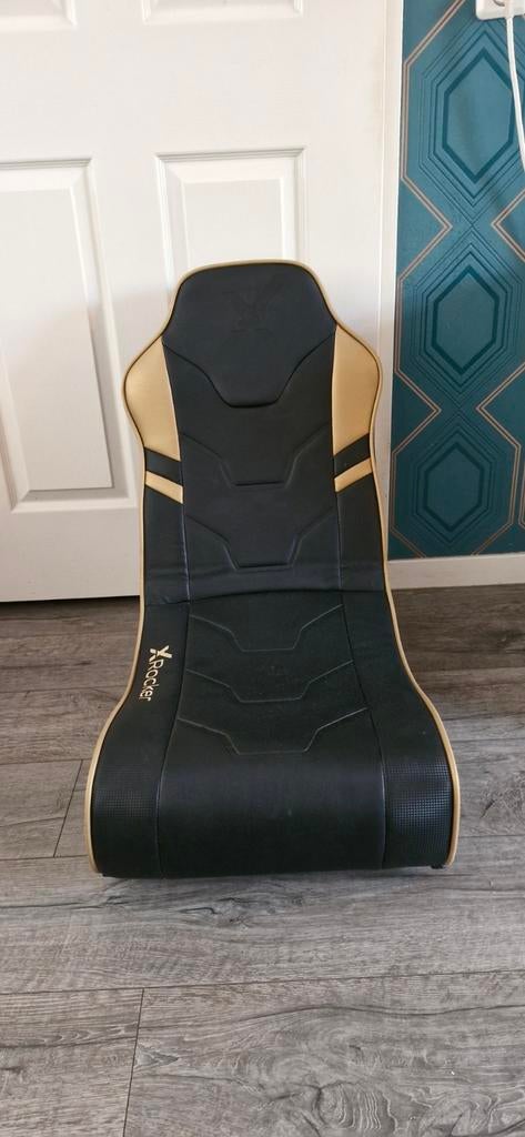 X Rocker Gaming Stoel - Zwart/Goud, Ophalen of Verzenden, Zo goed als nieuw