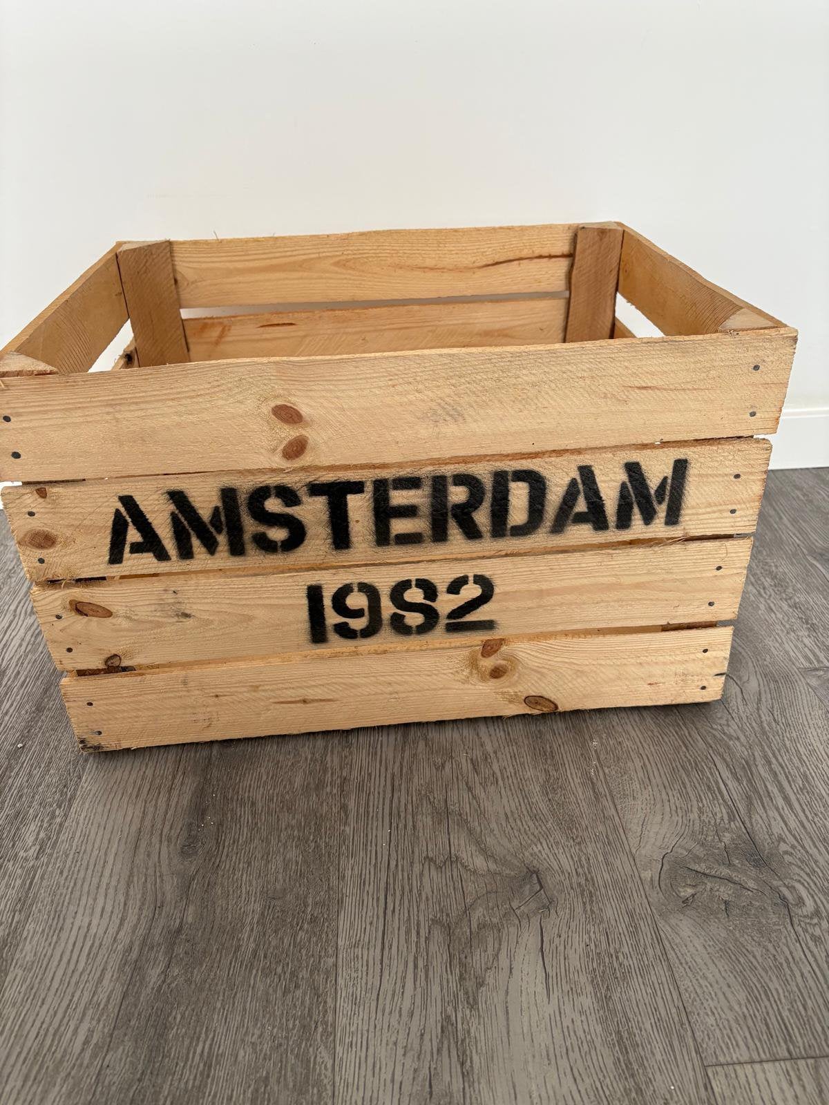 Fruitkisten amsterdam 1982 50x40 hoogte 30cm, Minder dan 50 cm, 50 tot 100 cm, Harder Hout, Nieuw