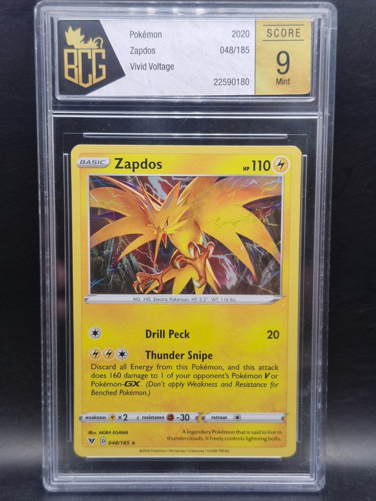 Zapdos vivid voltage #48 BGG 9, Verzenden, Zo goed als nieuw, Losse kaart