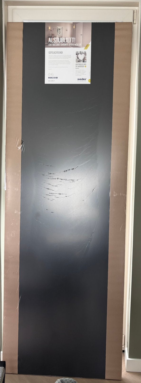 Svedex opdekdeur rechtsdraaiend diep zwart 78 x 231,5 nieuw, Doe-het-zelf en Verbouw, Ophalen, Minder dan 80 cm, 215 cm of meer