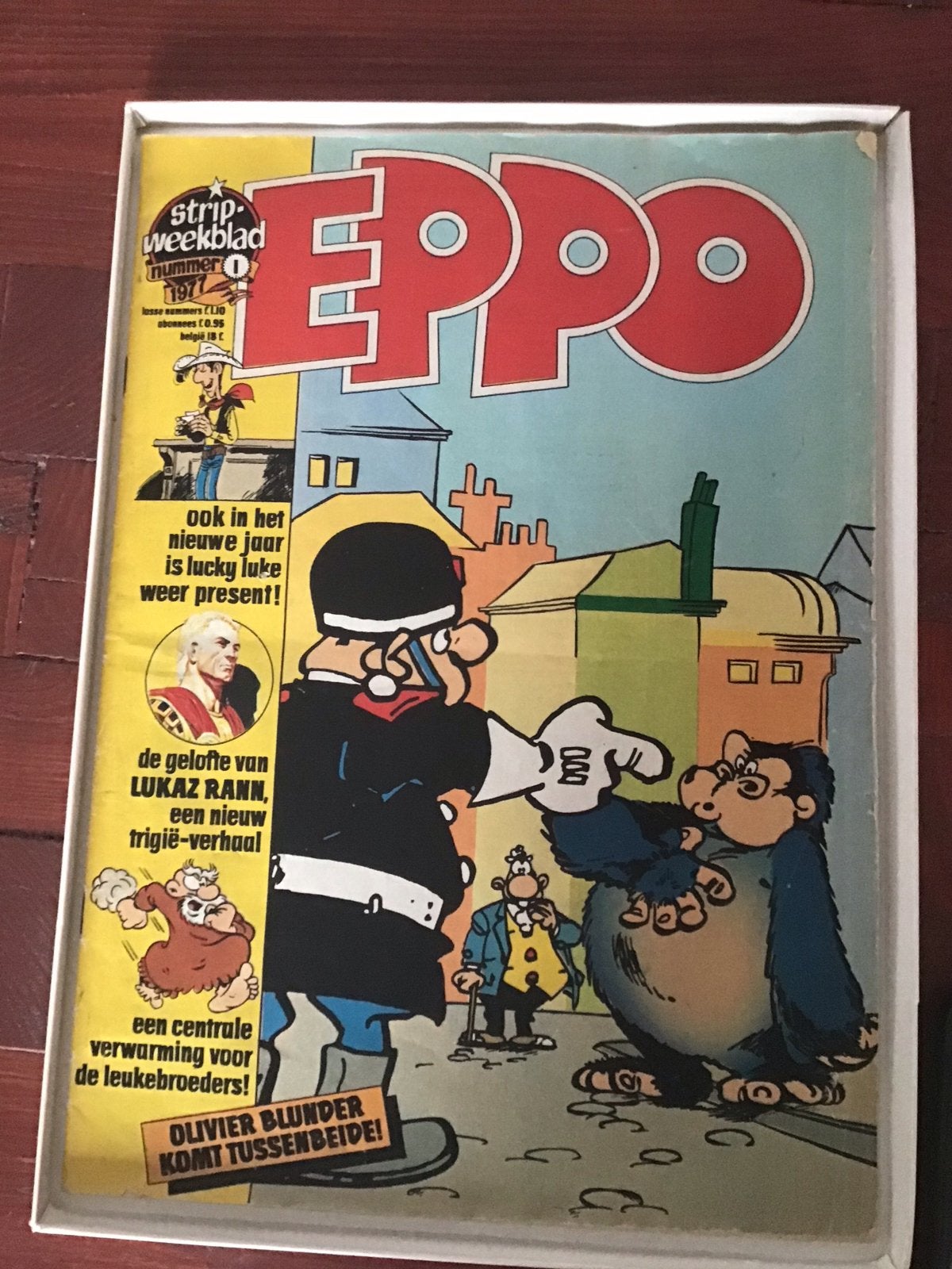EPPO Weekblad nr. 1 uit 1977 - Eerste Uitgave, Boeken, Stripboeken, Eén stripboek, Ophalen of Verzenden, Gelezen