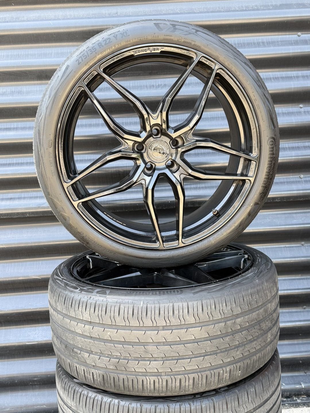 22” Orig Bmw Concaver crv3  G05 X5 X6 G06 velgen banden, Gebruikt, -, -, Banden en Velgen