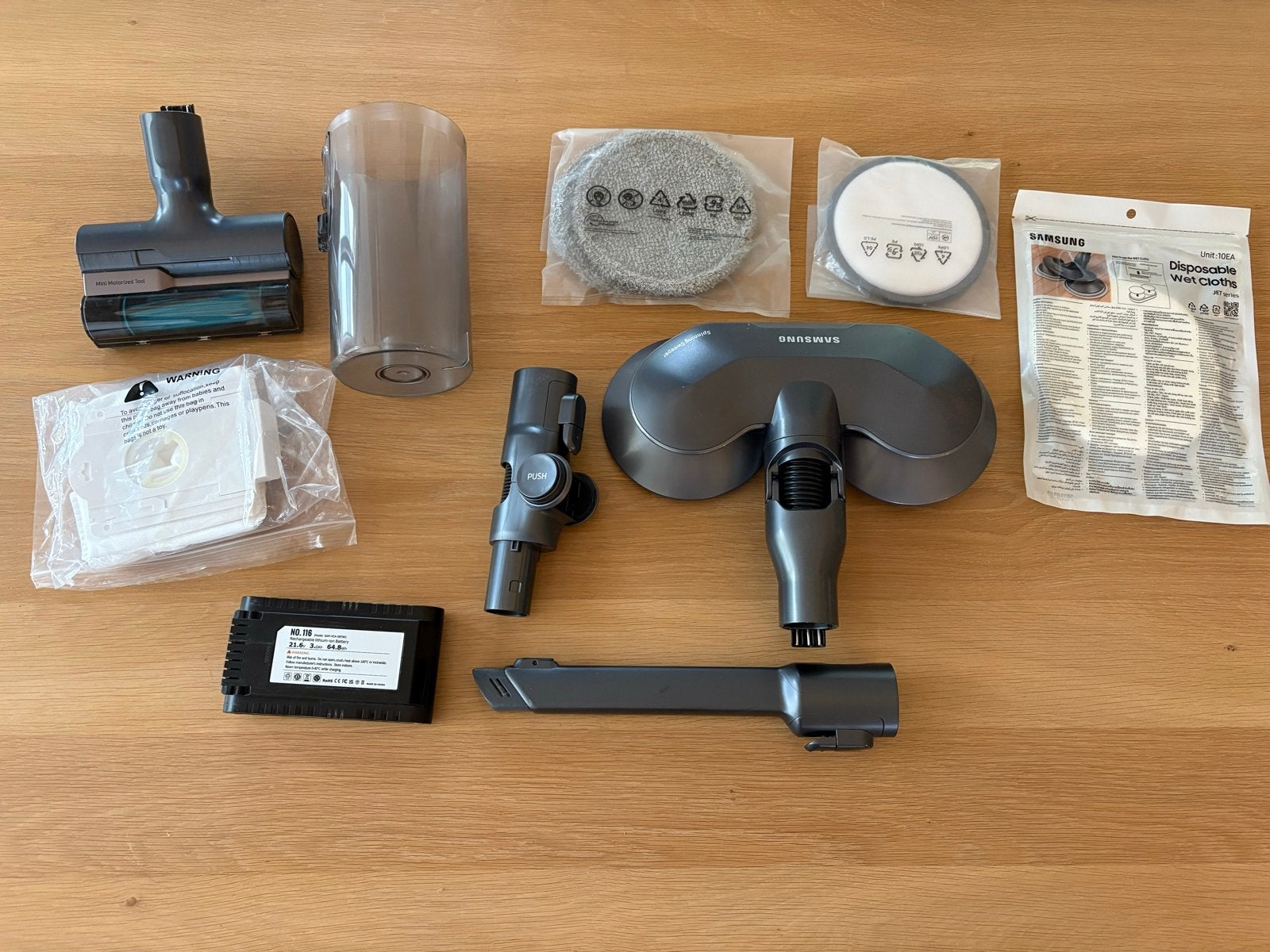 Samsung Jet 75 PRO Steelstofzuiger Accessoires, Draadloos, Ophalen of Verzenden, Zo goed als nieuw, Reservoir