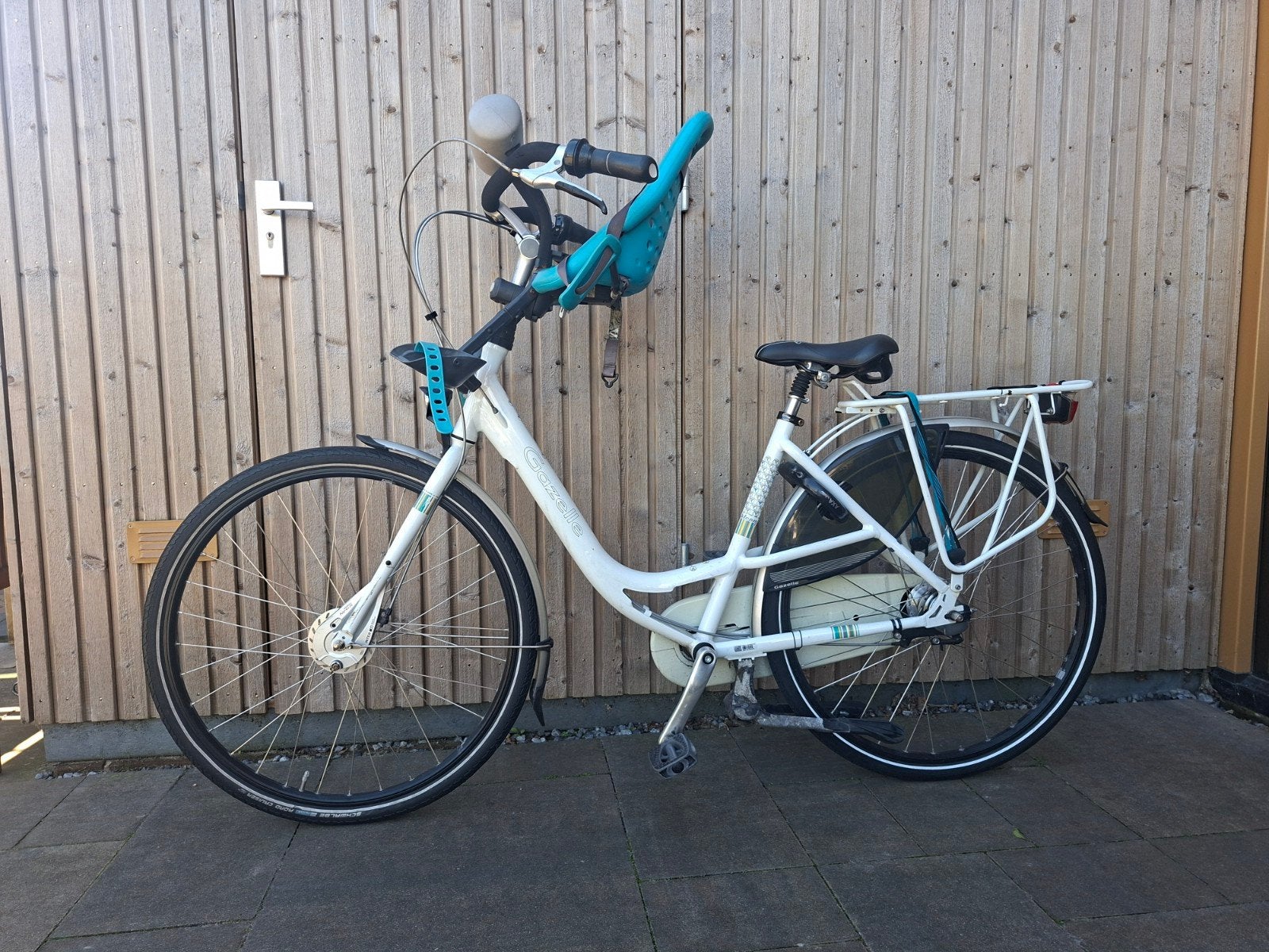 Gazelle Bloom moederfiets incl fietsstoeltje, Ophalen, Gebruikt, 47 tot 50 cm, Gazelle