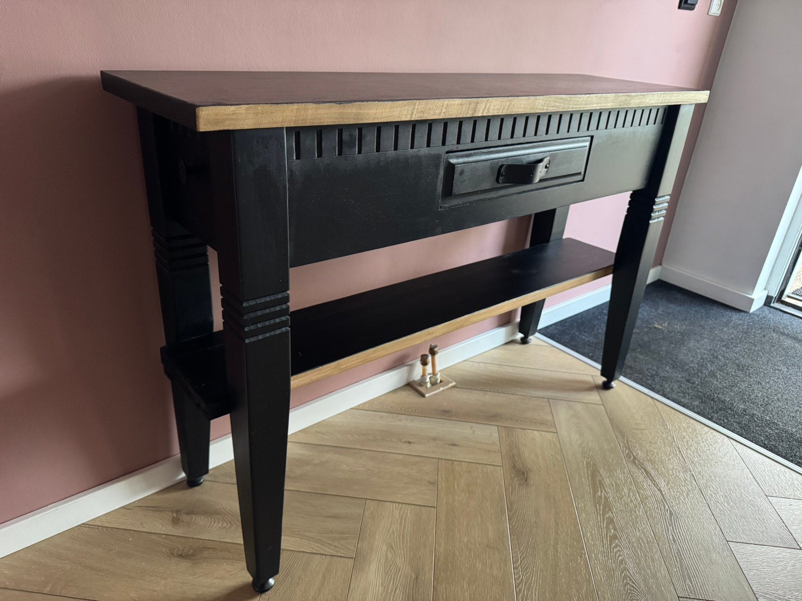 Sidetable, Ophalen, Gebruikt, 100 tot 150 cm, Overige houtsoorten