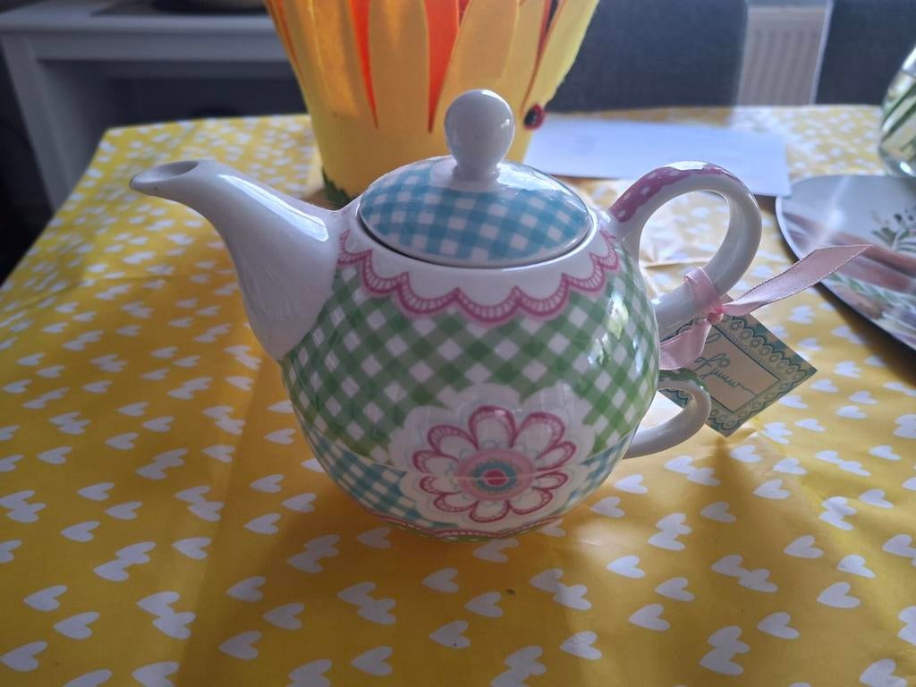 Theepot Lof Jouw van de Blokker, Huis en Inrichting, Keuken | Servies, Ophalen of Verzenden, Nieuw, Overige stijlen