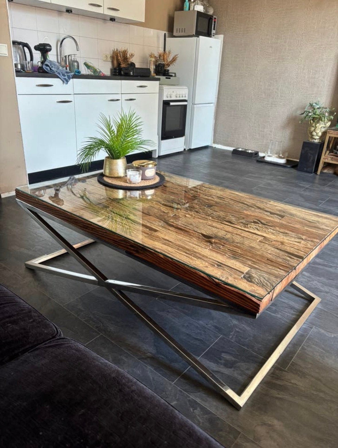 Salon tafel eric kuster, Ophalen, 100 tot 150 cm, 50 tot 100 cm, Zo goed als nieuw