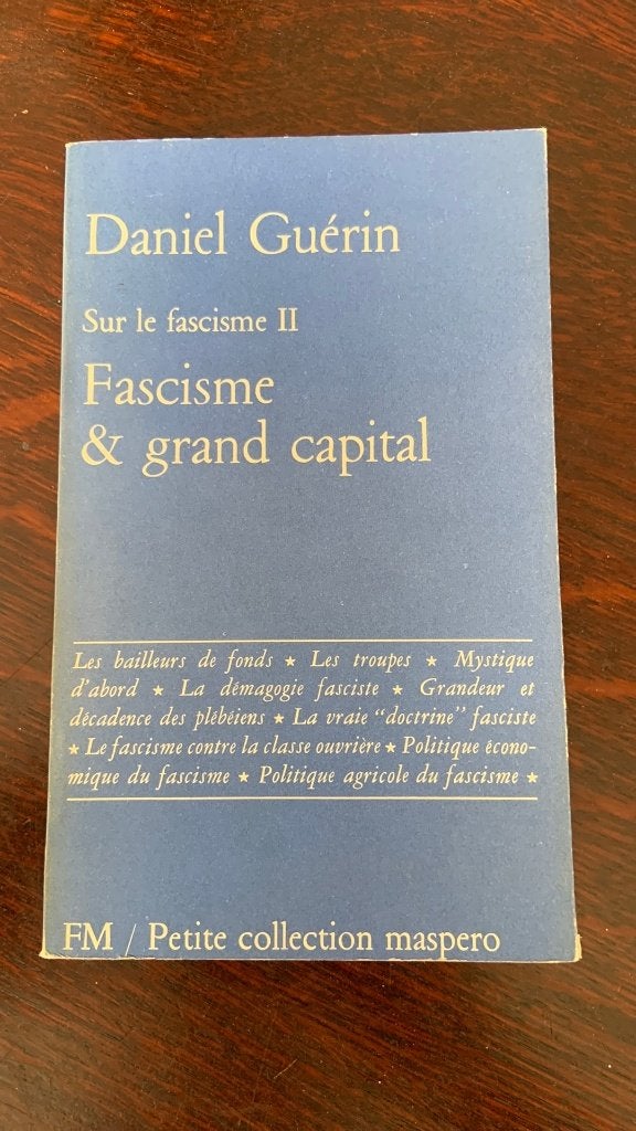 Fascisme & grand capital- Daniel Guérin, Ophalen of Verzenden