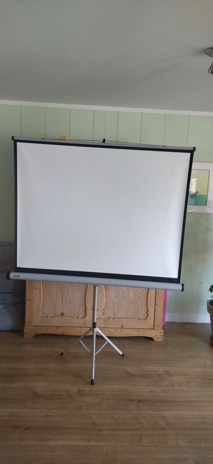 Projectiescherm in uitstekende staat., Audio, Tv en Foto, Projectieschermen, Ophalen, Handmatig, Gebruikt