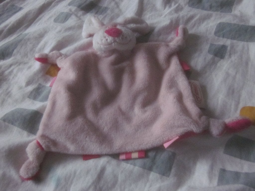 Nw roze/fuchsia/wit knuffel konijntje/knuffeldoekje Funnies, Overige merken, Ophalen of Verzenden, Wasbaar, Middelgroot (20 tot 80 cm)