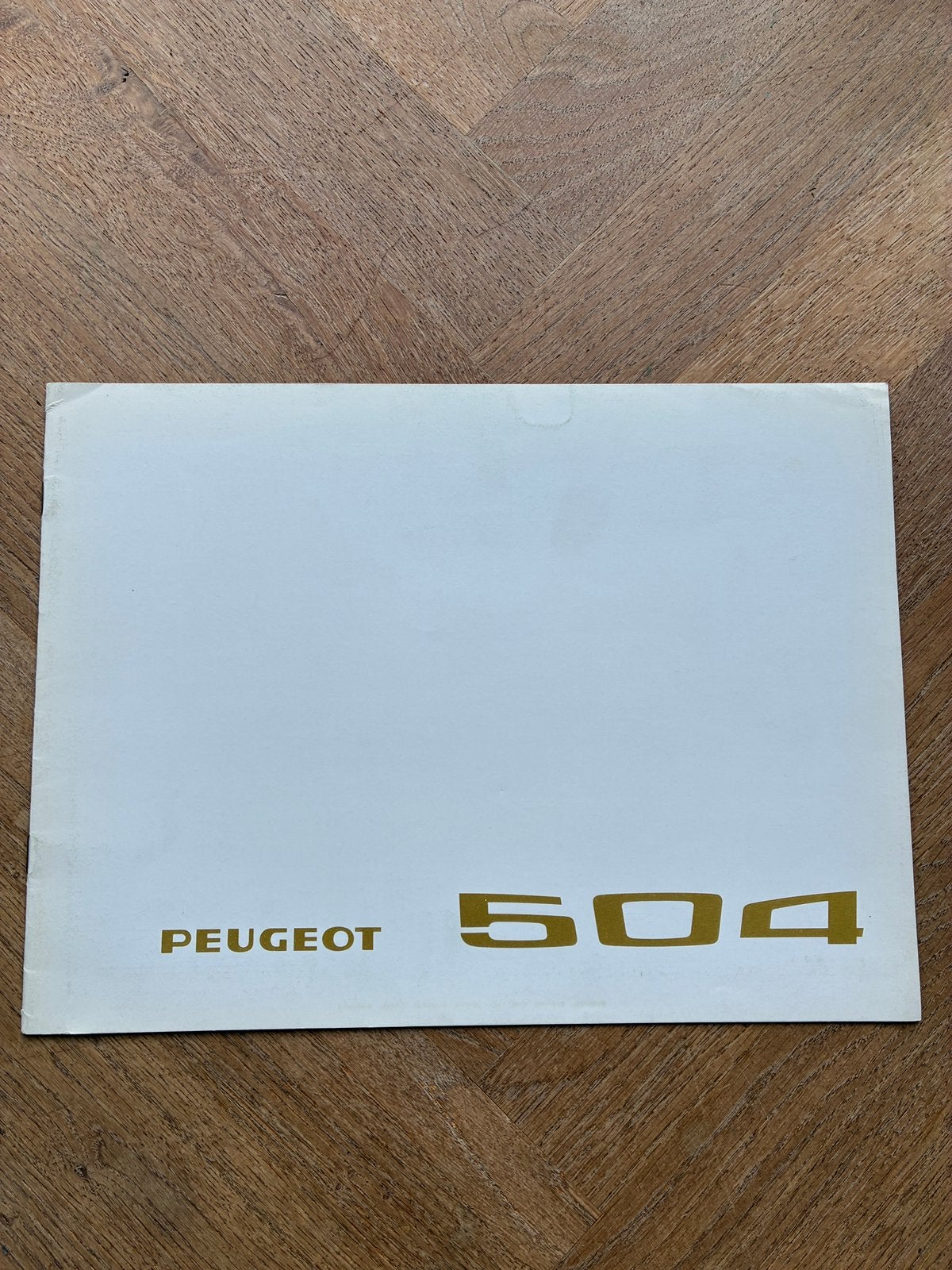 Peugeot 504 brochure modeljaar 1969, Verzenden, Zo goed als nieuw, Peugeot