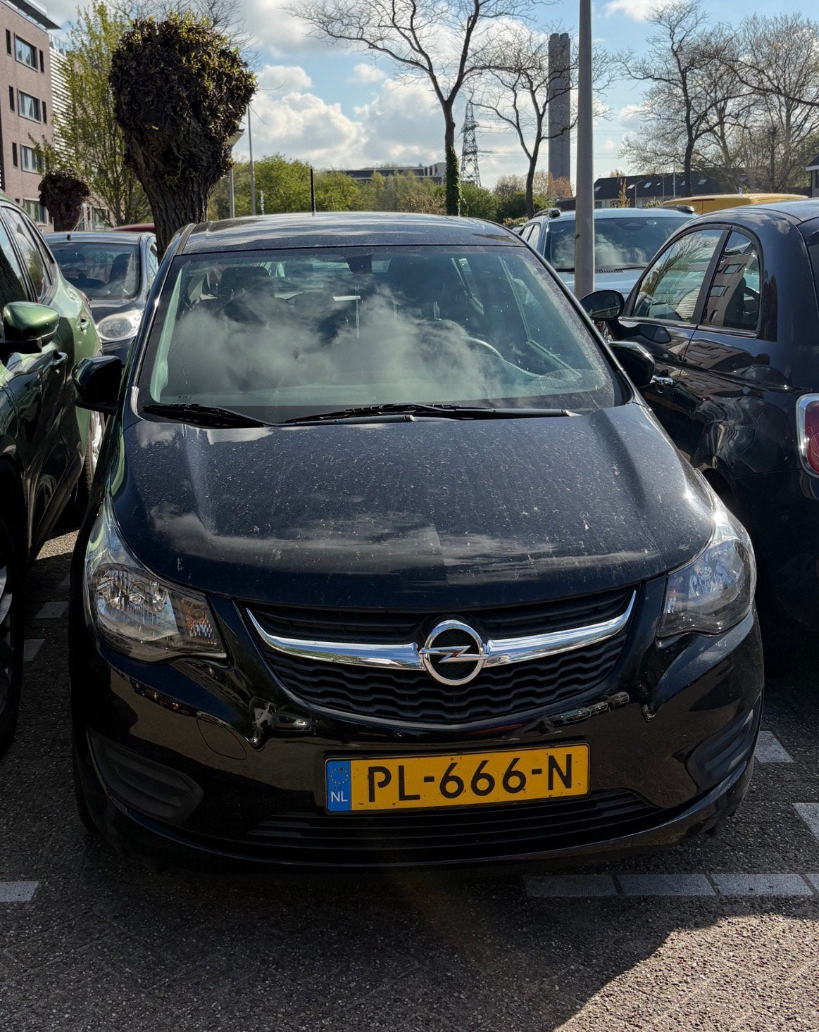 Opel Karl zwart 5 deurs 2017 41.000km gereden, Ophalen of Verzenden, Zo goed als nieuw