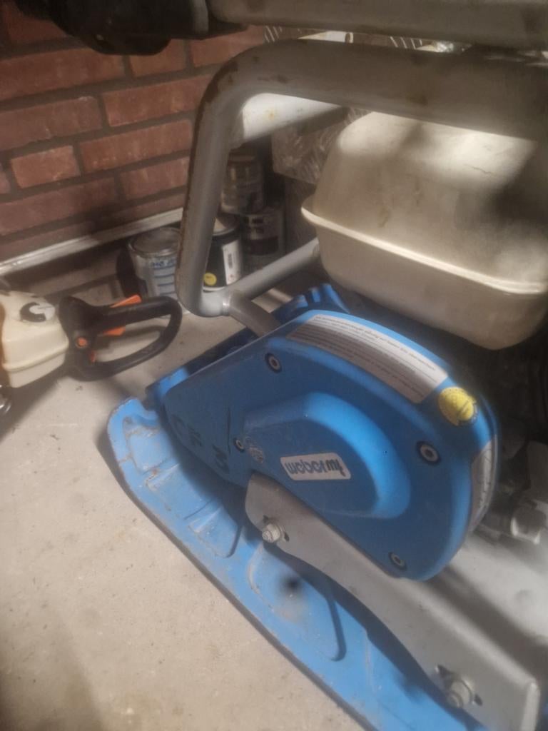 Weber cf 3 hd nette trilplaat ( wacker ), Ophalen, Zo goed als nieuw, Tuinslang