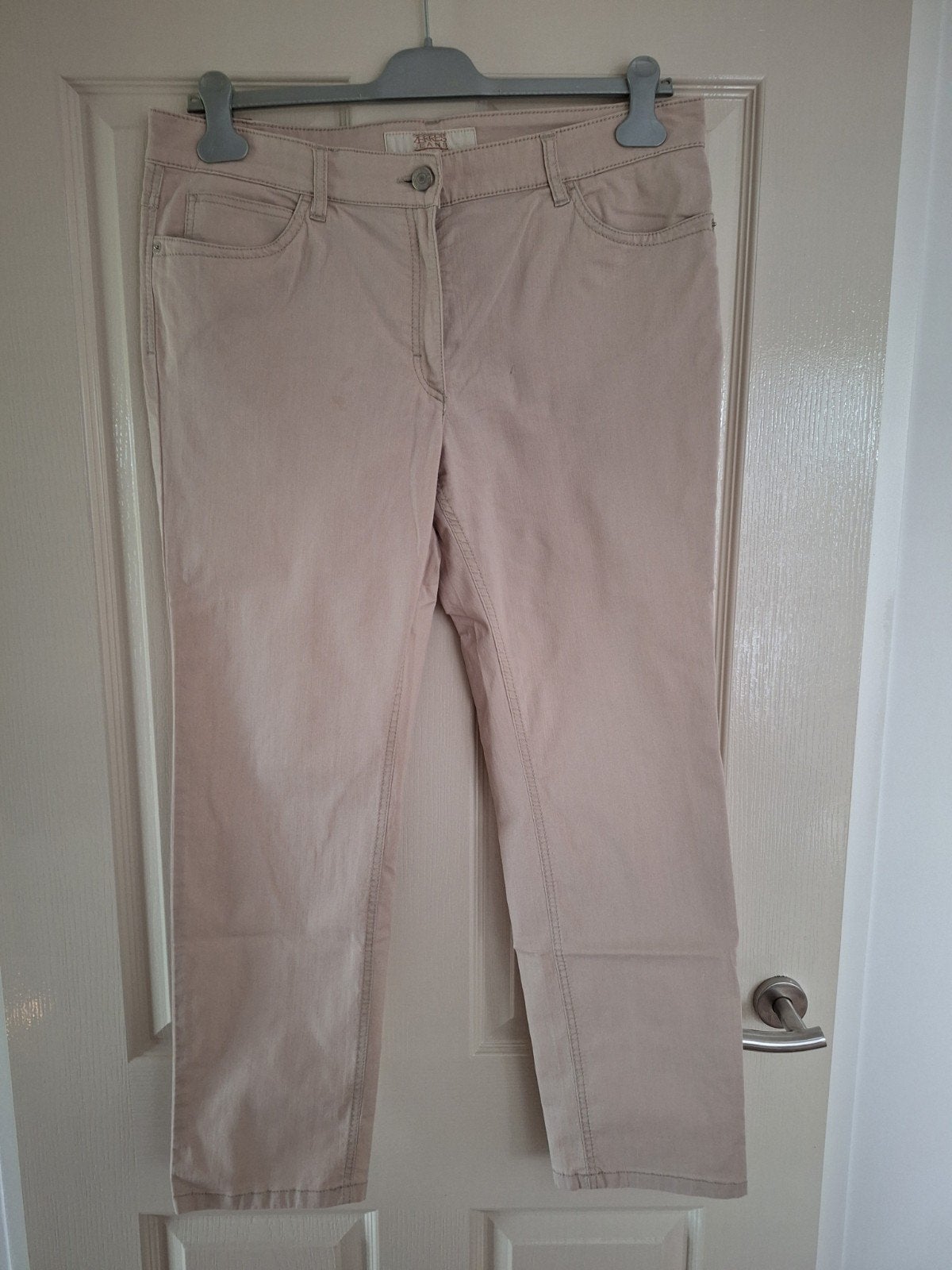 ZERRRES JEANS Cora Comfort-S spijkerbroek. 44 kurz, Beige, Maat 42/44 (L), Ophalen of Verzenden, Zo goed als nieuw