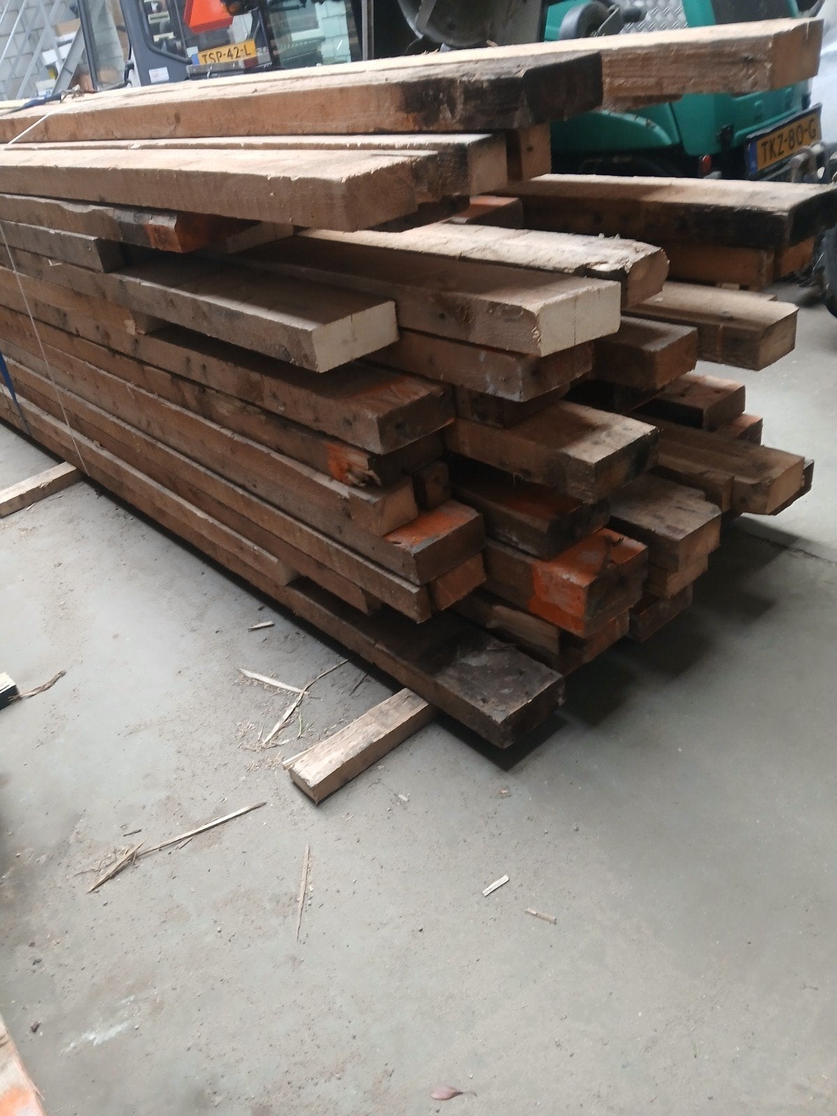 Houten balken, Doe-het-zelf en Verbouw, Hout en Planken, Ophalen, Balk