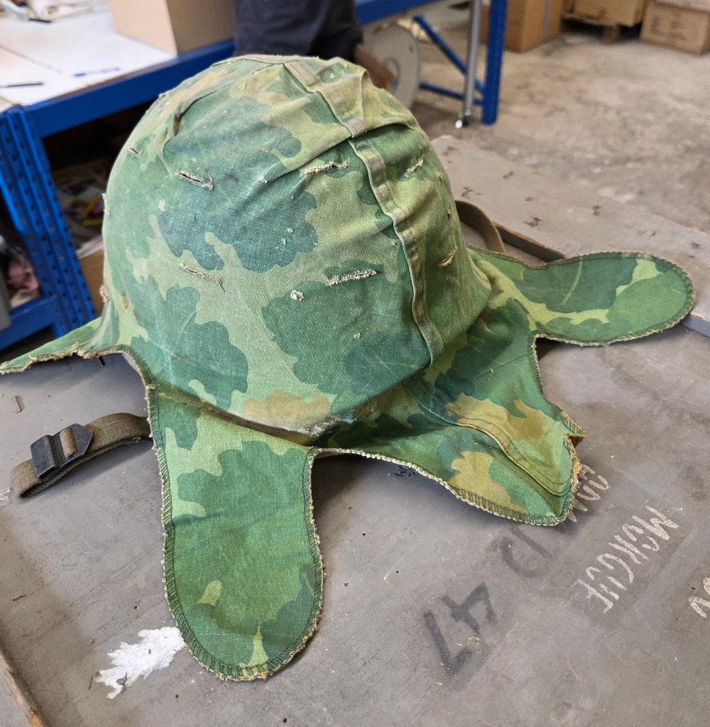 USGI Mitchell Pattern Helmet Cover Origineel, Vietnam War, Verzamelen, Ophalen of Verzenden, Landmacht, Amerika, Helm of Baret