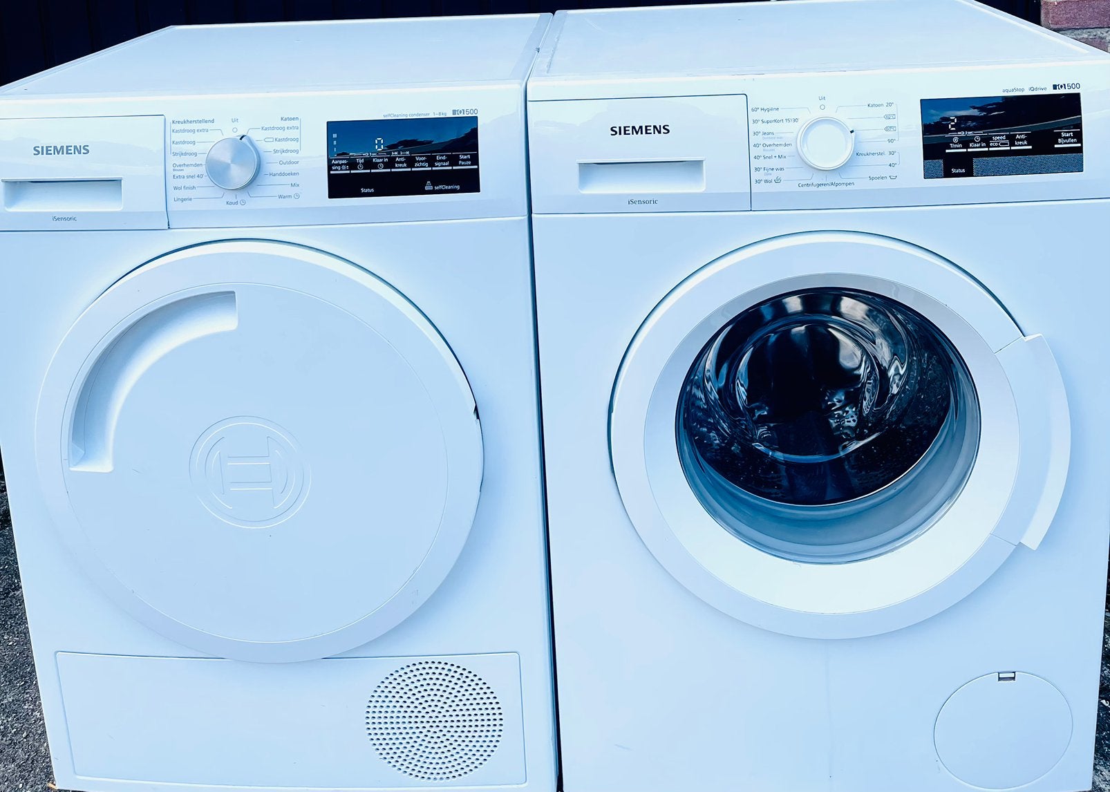 Mooie Siemens Wasmachine IQ500 Warmtepompdroger IQ500 A+++!