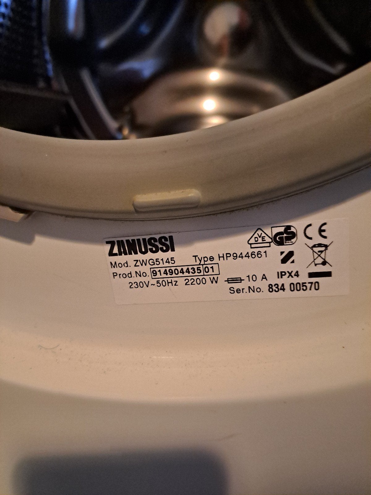 wasmachine., Ophalen of Verzenden, Gebruikt, 1200 tot 1600 toeren, 85 tot 90 cm
