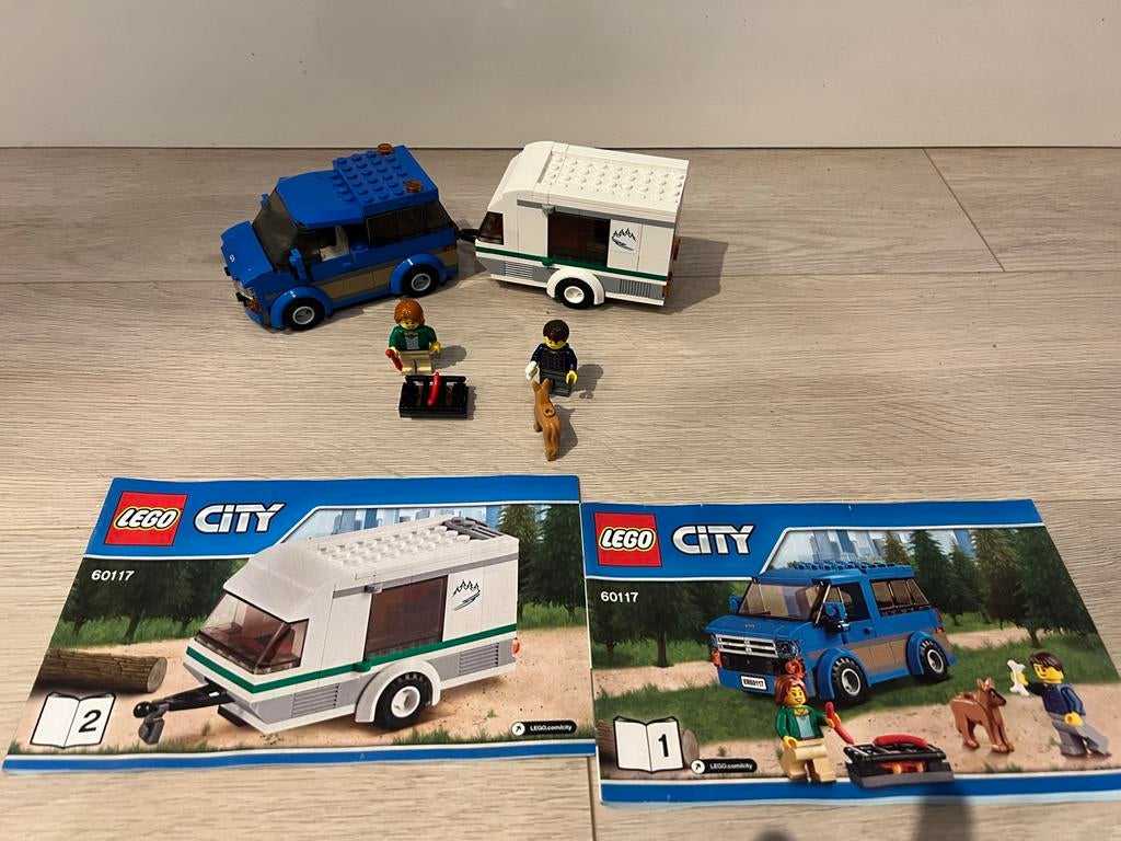 Lego City 60117 - Kampeerwagen met auto, Lego, Ophalen of Verzenden, Compleet, Complete set