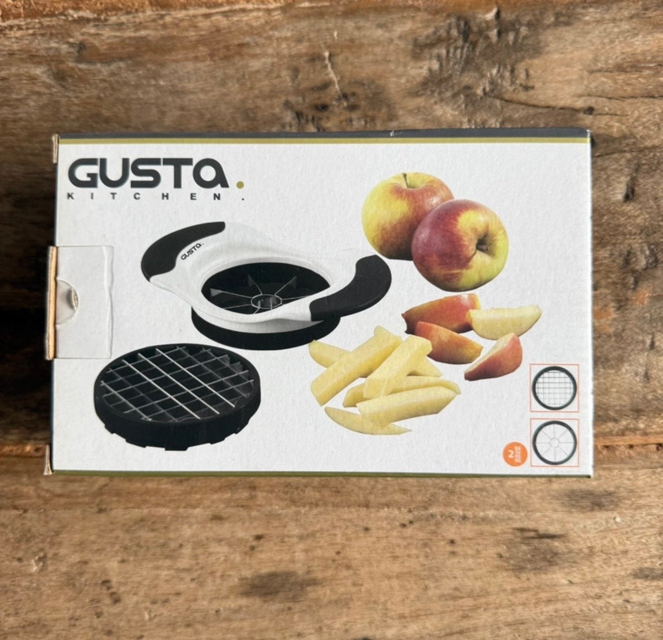 Gusta Kitchen Appelsnijder en Frietjes Snijder Nieuw in Doos, Huis en Inrichting, Overige typen, Nieuw, Gusta, Ophalen of Verzenden