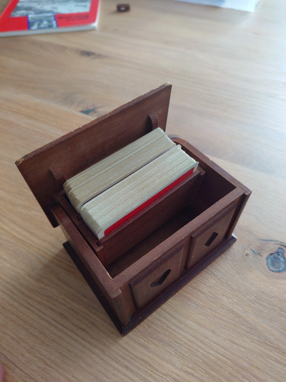 Houten kaartkistje, Ophalen of Verzenden