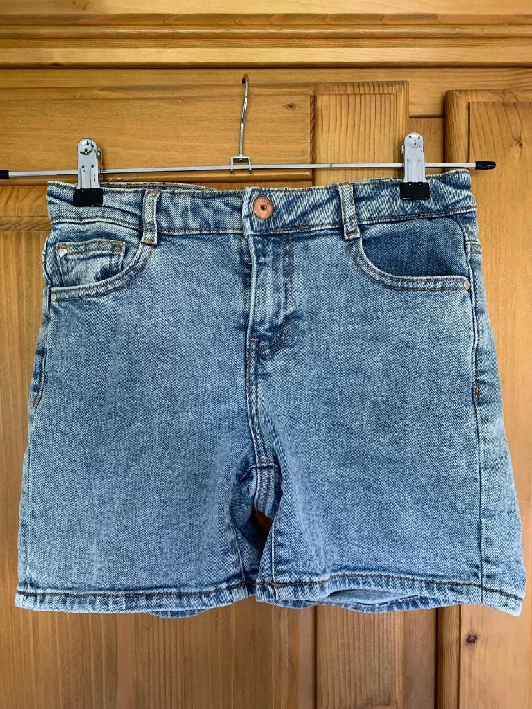 Casual korte spijkerbroek, Kleding | Dames, Broeken en Pantalons, H&M, Kort, Blauw, Nieuw