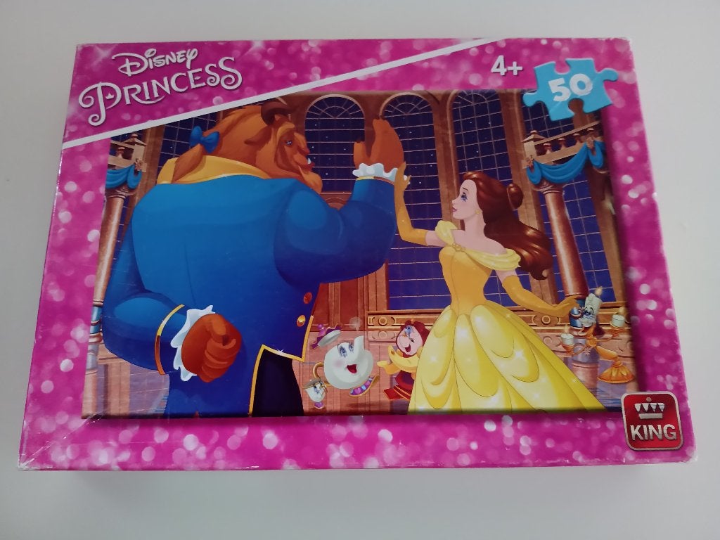 Puzzel van Disney Princess : Belle en het Beest, Ophalen of Verzenden, 10 tot 50 stukjes, Gebruikt, 4 tot 6 jaar