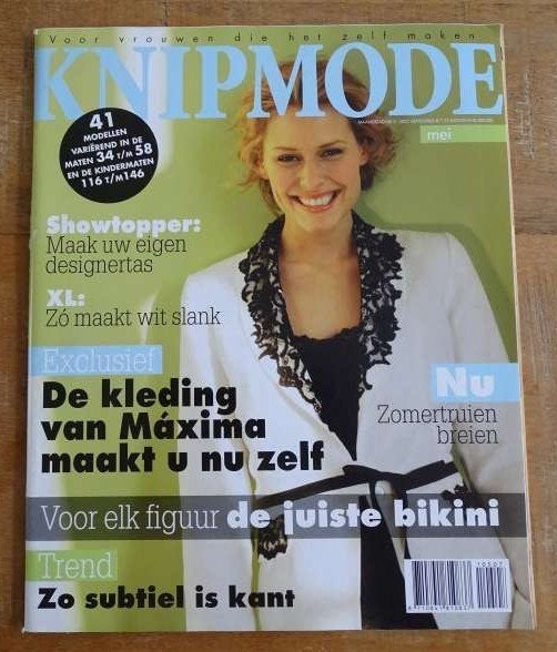 Knipmode nummer 5 mei 2007 met oa. bikini's, Maxima mode, Hobby en Vrije tijd, Verzenden, Zo goed als nieuw, Vrouw, Knipmode