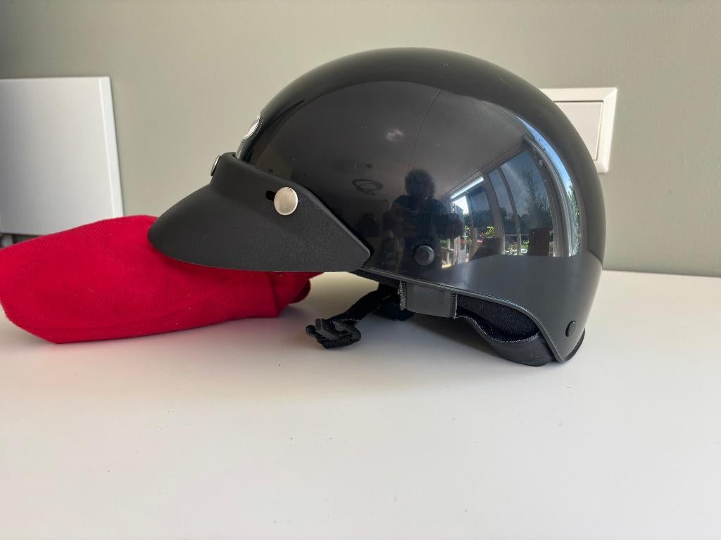 Spy helmet, brommer helm 'potje', braincap. Maat S, Ophalen of Verzenden, Zo goed als nieuw, Small, Spider