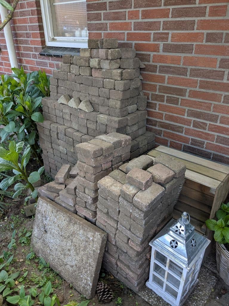 Diverse stenen klinkers voor tuin en bestrating, Ophalen, Gebruikt, Overige typen
