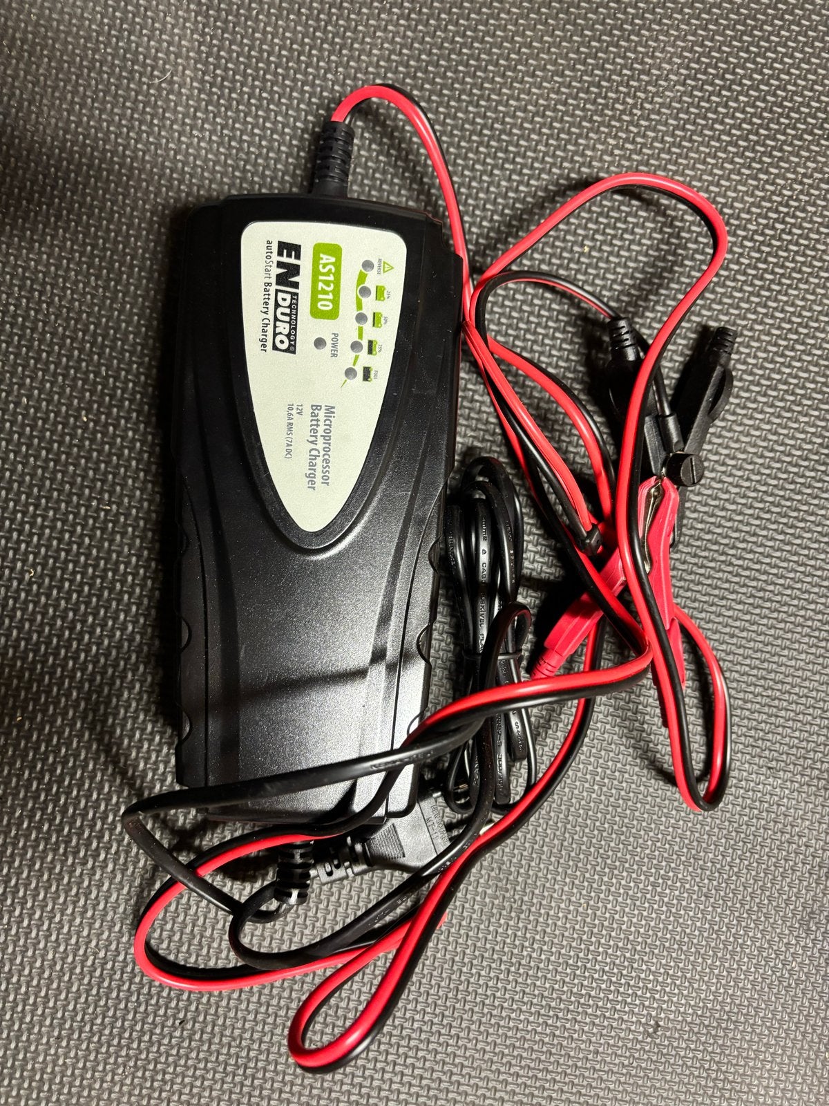 EN DURO AS1210 Microprocessor Acculader 12V 7A, Ophalen of Verzenden, Gebruikt, Universele onderdelen