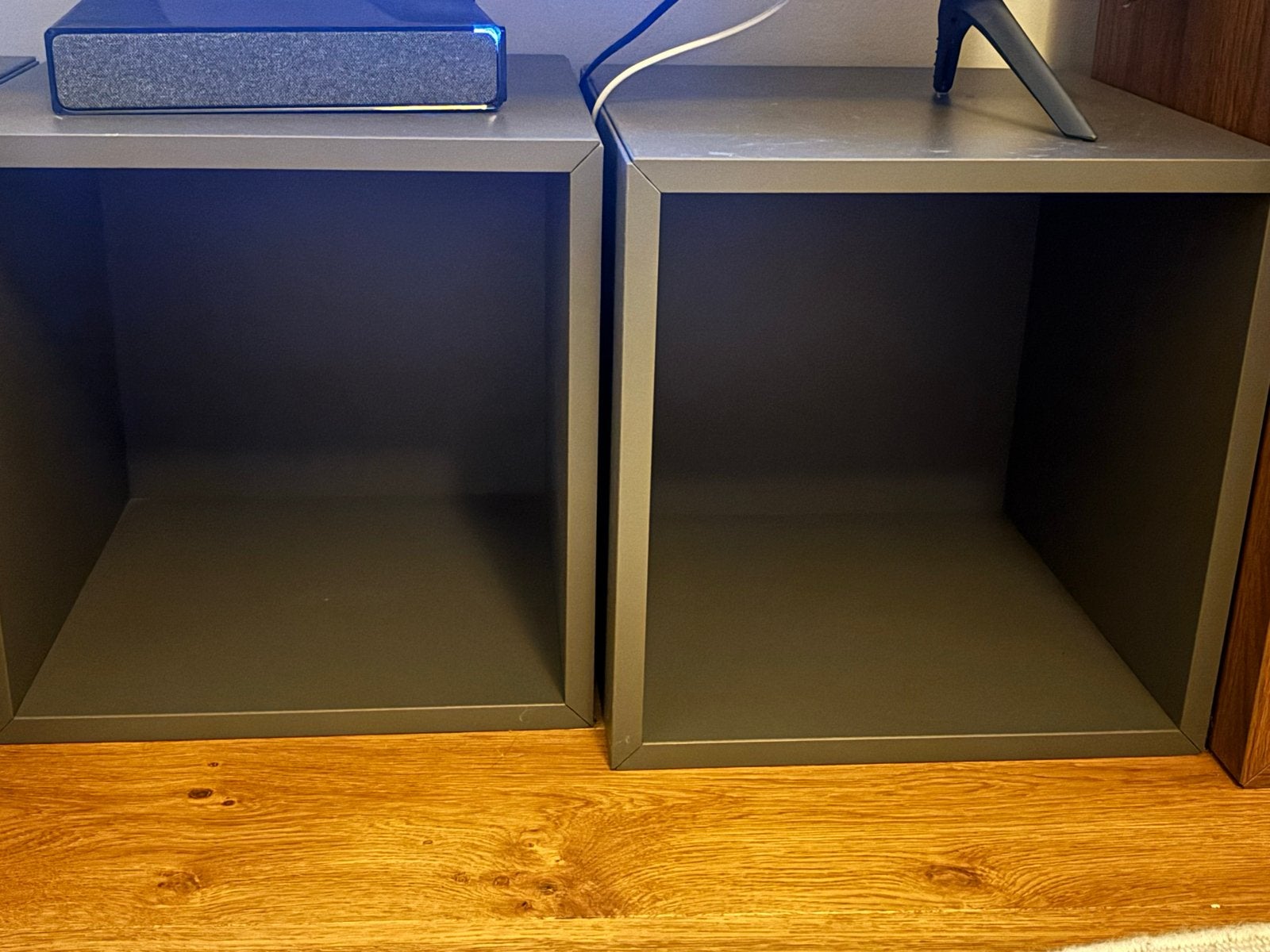 3x IKEA EKET kast/kubus donkergrijs 35x35x35 – samen of los, Ophalen of Verzenden, Gebruikt
