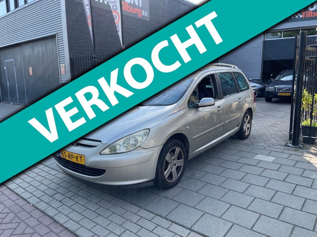 Peugeot 307 SW 2.0 16V Premium Trekhaak Airco Pano NAP APK, Auto's, Peugeot, Gebruikt, 1370 kg, 4 cilinders, 7 stoelen
