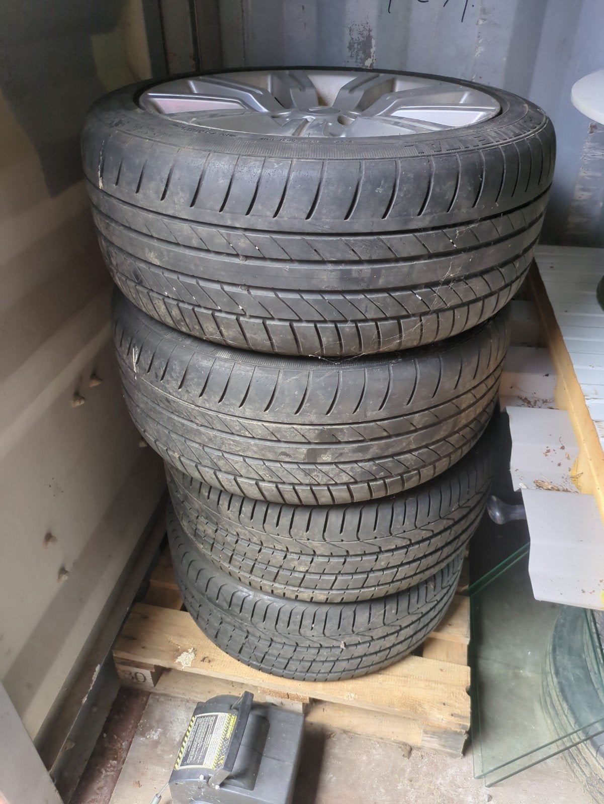 Set van 4 gebruikte banden en velgen, Ophalen of Verzenden, Gebruikt