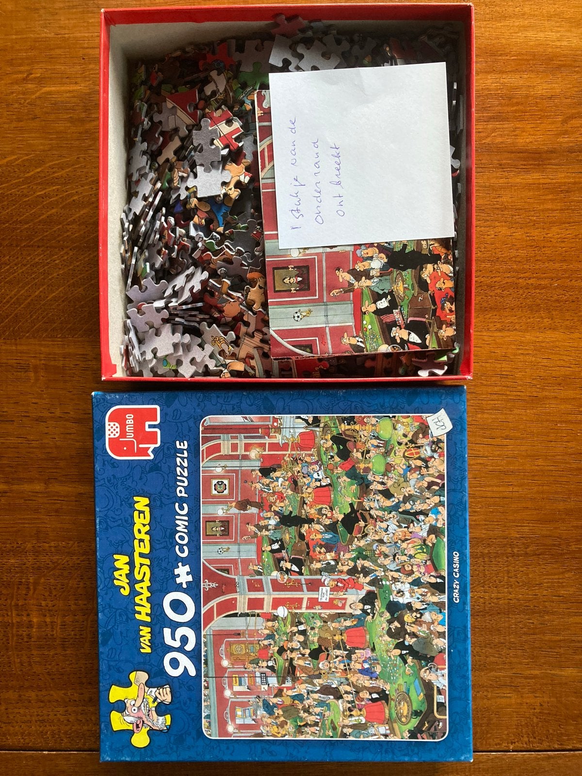 Jan van Haasteren Puzzel - Crazy Casino (950 stukjes), Hobby en Vrije tijd, Ophalen, 500 t/m 1500 stukjes, Gebruikt, Legpuzzel