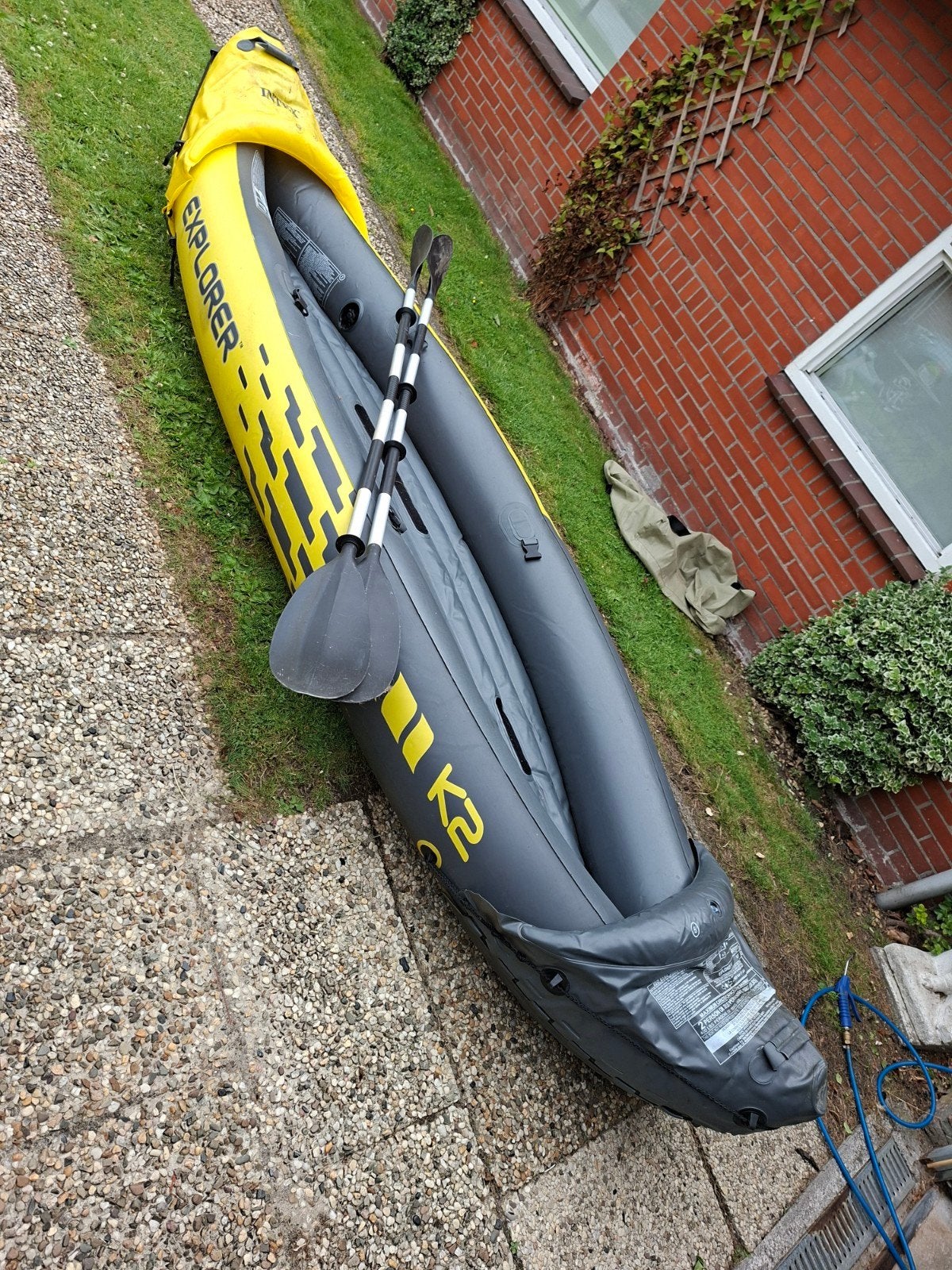 Intex Explorer K2 Opblaasbare Kajak - 2-persoons, Watersport en Boten, Ophalen, Opblaasbaar, Gebruikt, 2-persoons