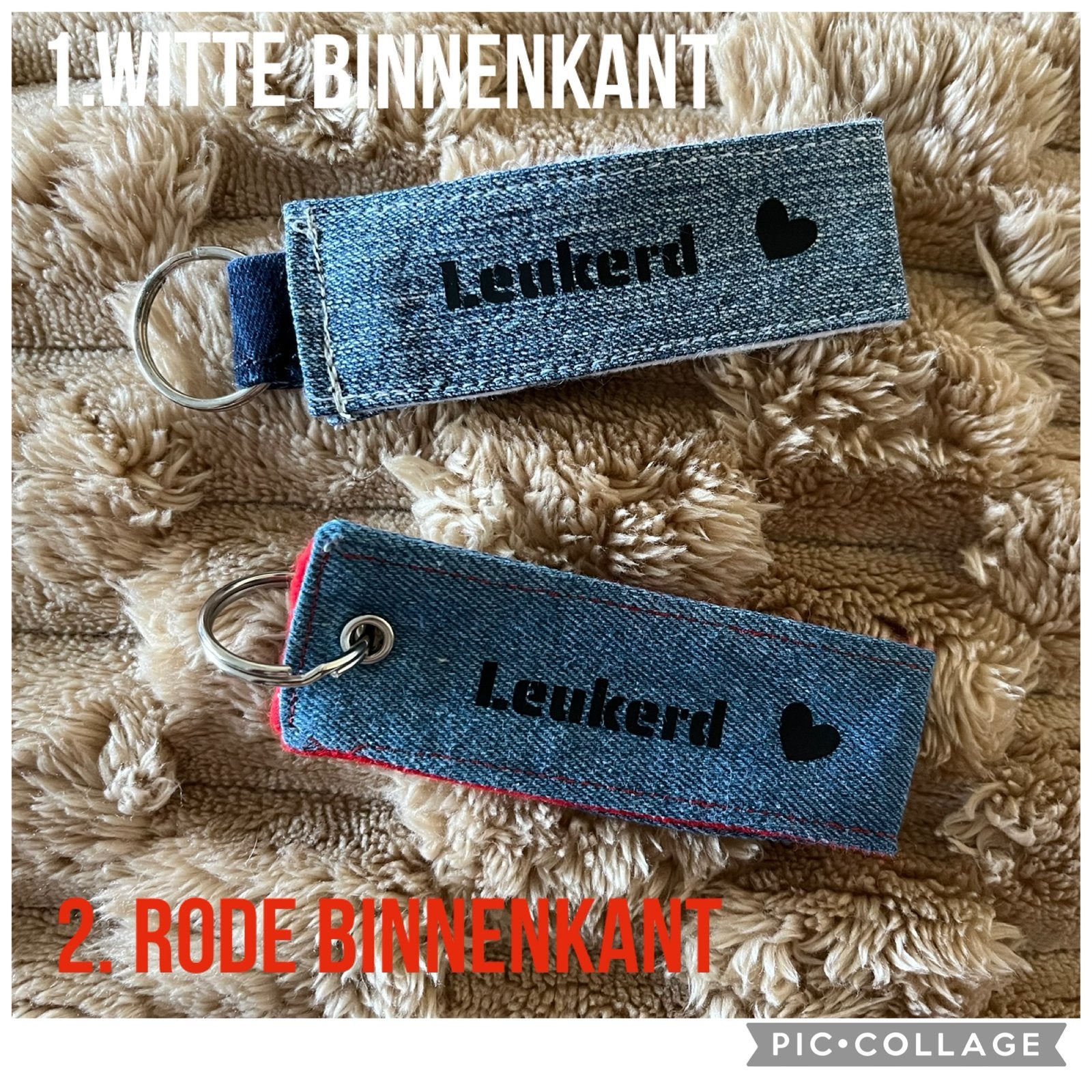 Sleutelhanger Leukerd. / zelf personaliseren / traktatie, Verzenden, Nieuw