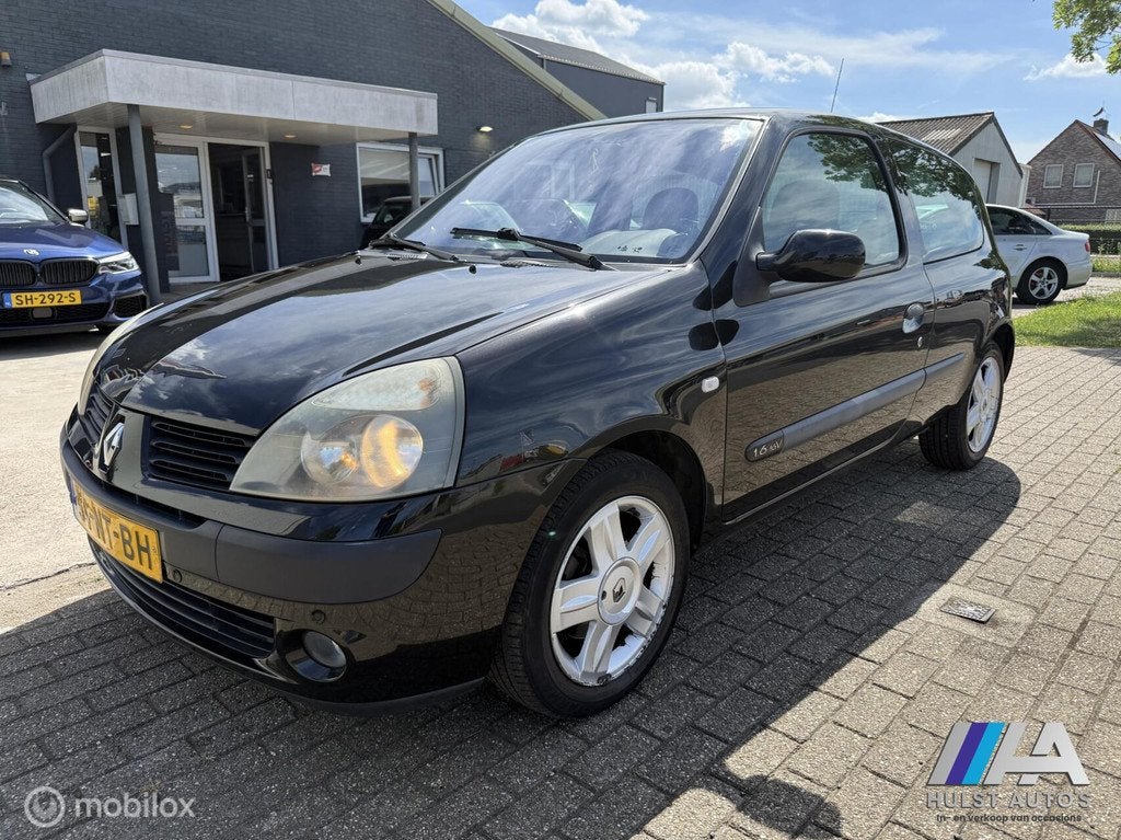 Renault Clio 1.6-16V Dynamique Luxe | Airco | Cruise | Pdc, Auto's, Renault, Voorwielaandrijving, Startonderbreker, Zwart, 4 cilinders