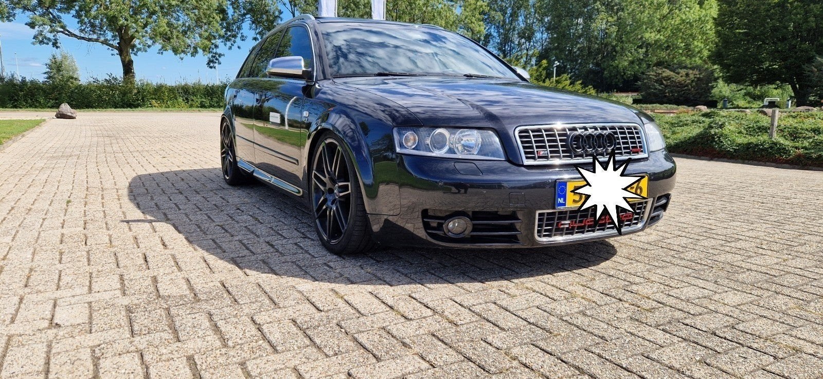 Audi S4 B6 avant quatro 4.2 YOUNGTIMER, Auto's, Automaat, 1730 kg, Zwart, Vierwielaandrijving