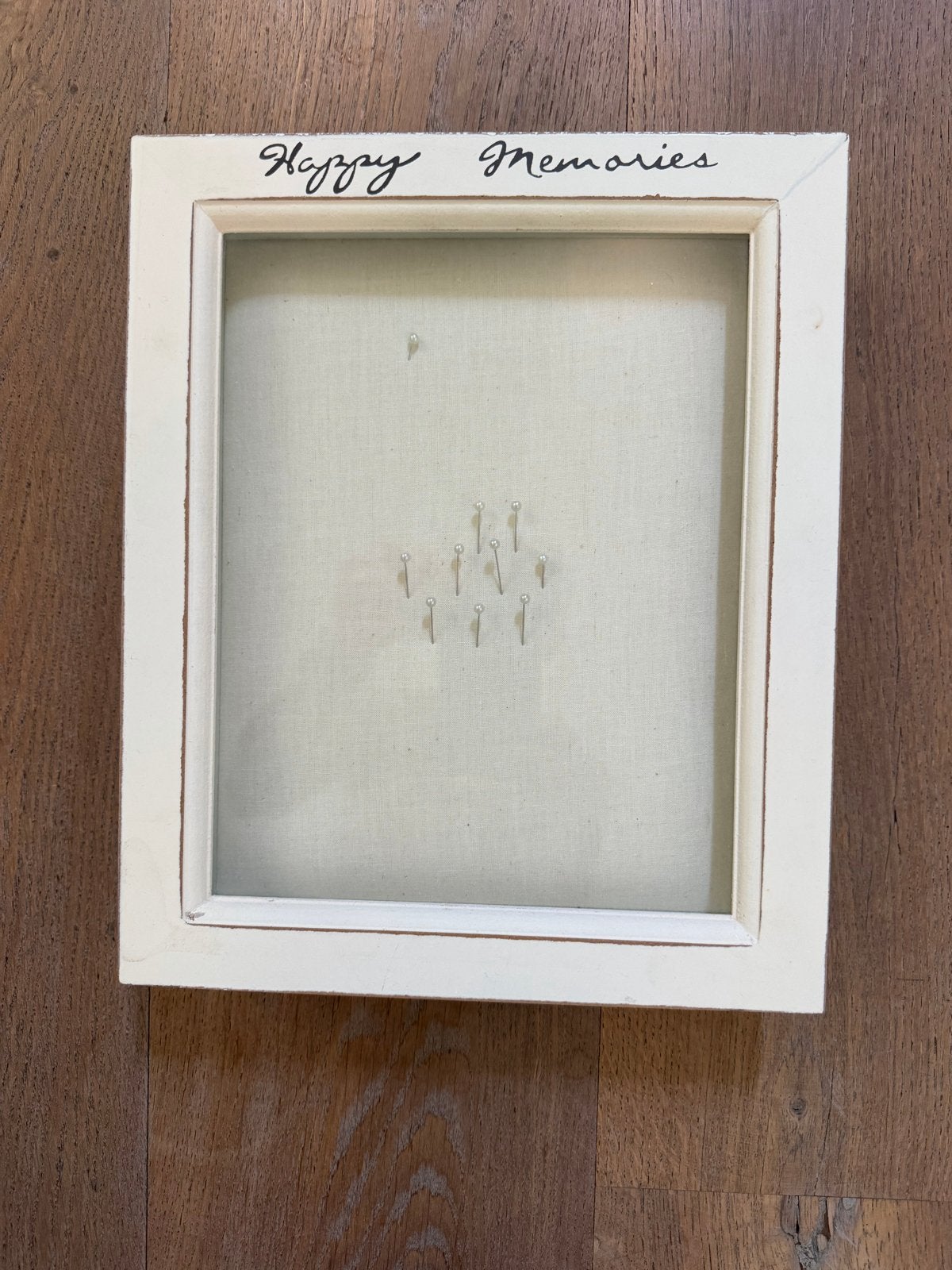 Riviera Maison Happy Memories Prikbord 29x24 cm, Overige typen, Ophalen of Verzenden, Zo goed als nieuw, Wit