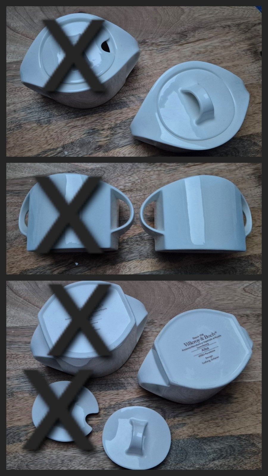 1x Villeroy & Boch Alba suikerpotje met deksel, Huis en Inrichting, Ophalen of Verzenden, Zo goed als nieuw, Modern, Porselein