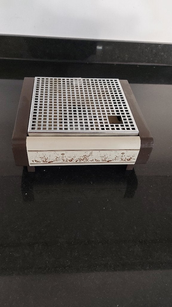 VINTAGE Brabantia schotelwarmer beige bruin klein, Ophalen of Verzenden