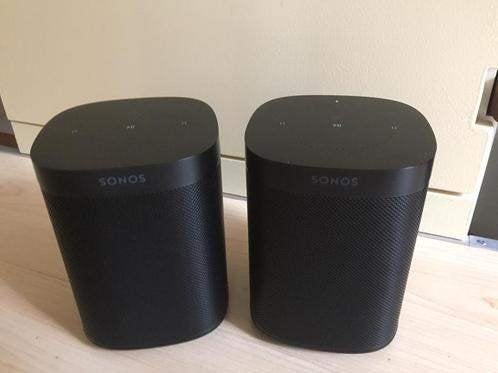 Sonos One + Sonos One SL (zwart)., Audio, Tv en Foto, Luidsprekers, Ophalen, Stereo speakers, Zo goed als nieuw, 60 tot 120 watt